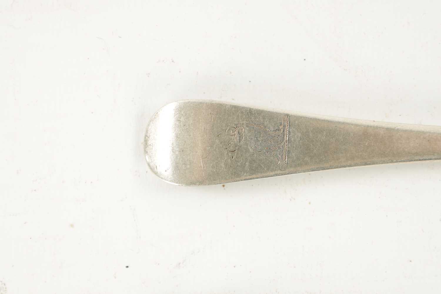 THREE QUEEN ANNE SILVER RATTAIL TABLESPOONS - Image 7 of 9