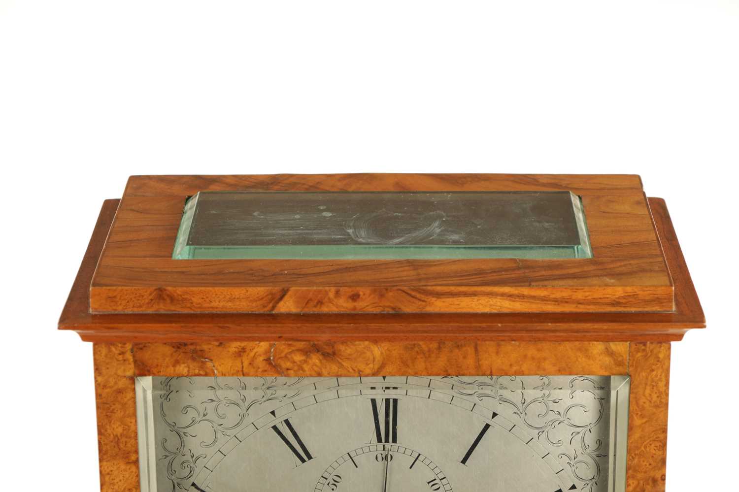NORMAN, PIMLICO. A LARGE MID 19TH CENTURY BURR WALNUT CASED MONTH DURATION TABLE REGULATOR CLOCK - Bild 3 aus 14