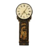 EDWARD TOMLIN, LONDON. A GEORGE III LACQUERED CHINOISERIE TAVERN CLOCK