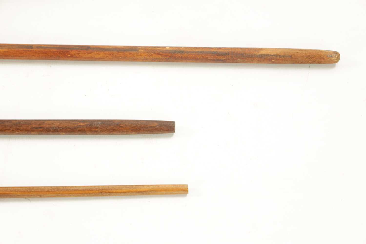 A COLLECTION OF THREE LATE 19TH CENTURY SILVER TOPPED LONG-HANDLED WALKING STICKS - Image 6 of 9