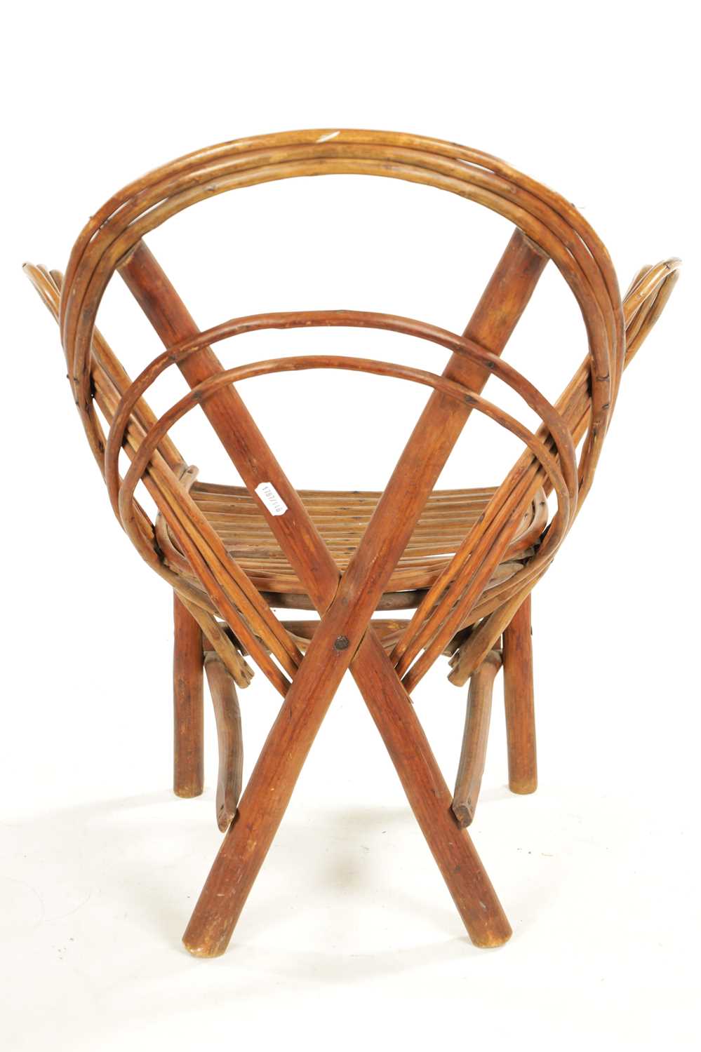 A 19TH CENTURY CANED BENT WOOD CHILD’S CHAIR - Image 4 of 5