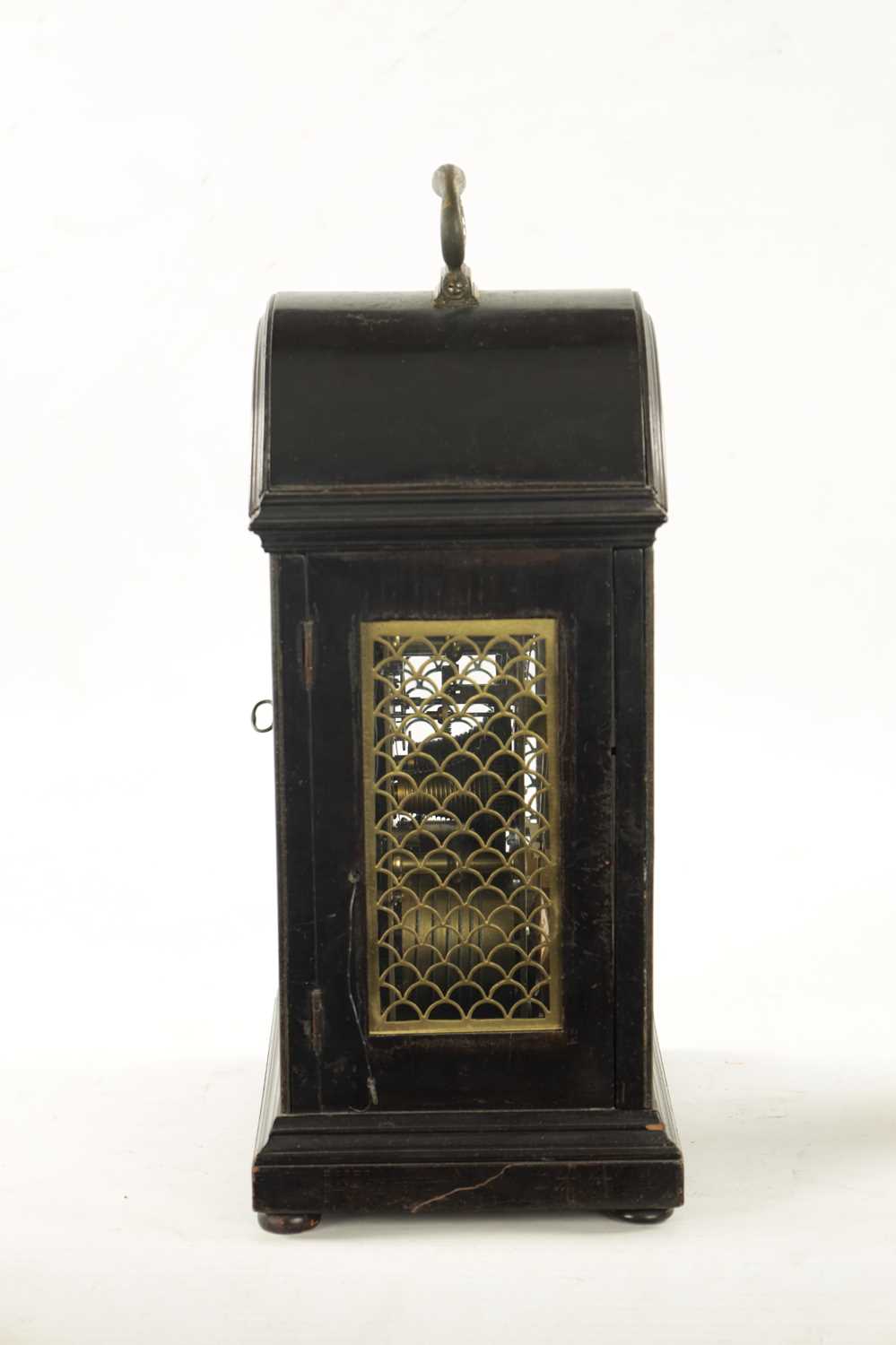 HALEY LONDON. A GEORGE III EBONISED ARCH-TOP BRACKET CLOCK - Image 5 of 10