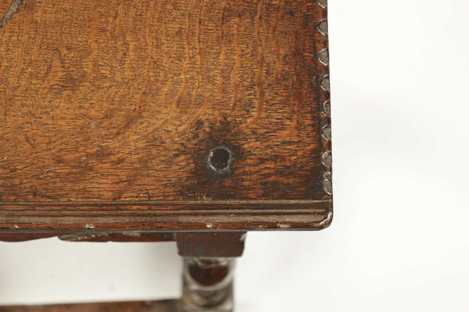 A 17TH CENTURY OAK JOINT STOOL - Image 5 of 7