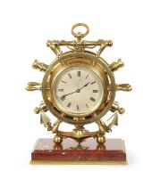 A LATE 19TH CENTURY FRENCH INDUSTRIAL DESK CLOCK COMPENDIUM