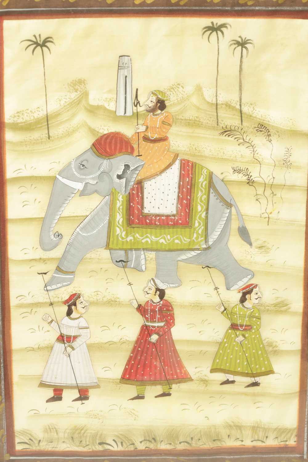 A SET OF THREE 19TH CENTURY INDIAN MOGUL WATERCOLOURS - Image 3 of 8