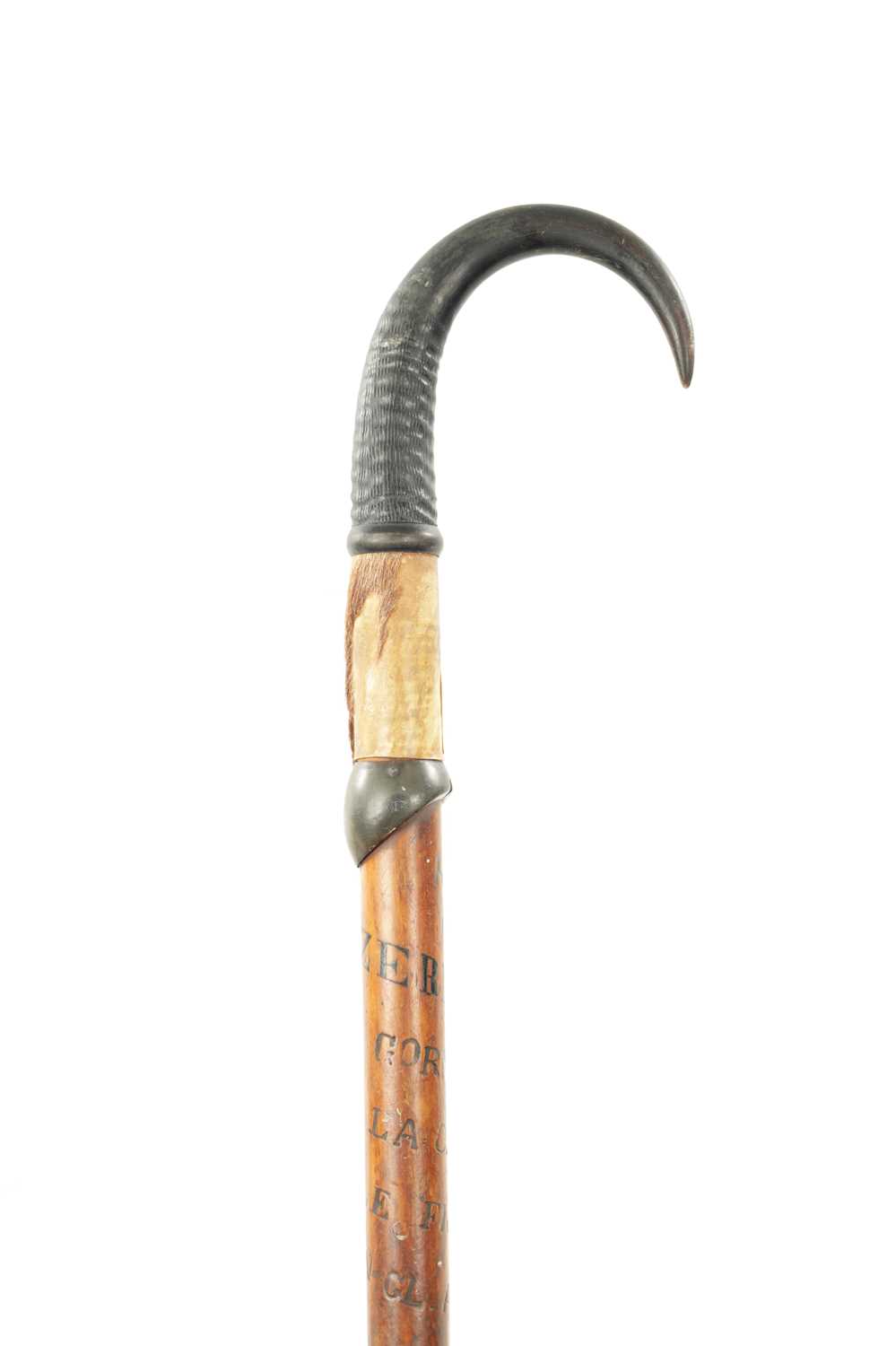 A LATE 19TH CENTURY AUSTRIAN TYROL HIKING WALKING STICK - Image 2 of 6