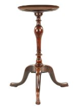 A GEORGE III MAHOGANY CANDLE STAND