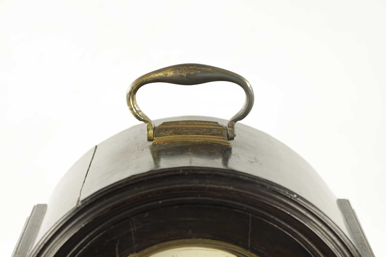 HALEY LONDON. A GEORGE III EBONISED ARCH-TOP BRACKET CLOCK - Image 4 of 10