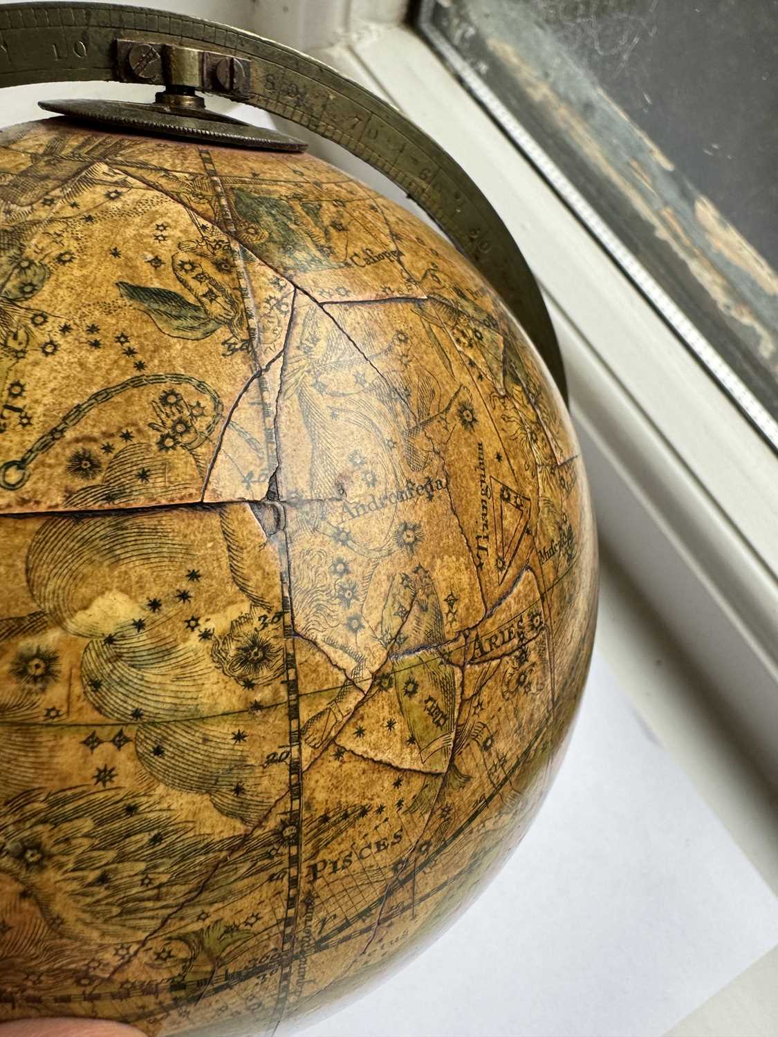 A RARE PAIR OF SMALL REGENCY J & W NEWTON GLOBES - Image 11 of 19