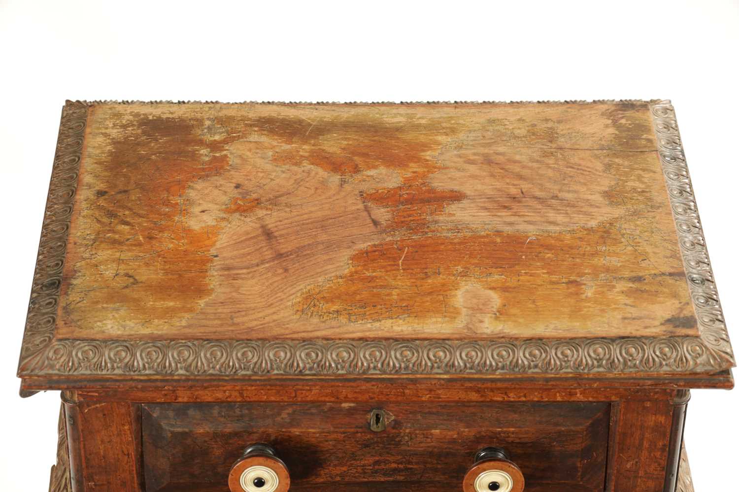 A WILLIAM IV COLONIAL INDIAN PADOUK WOOD WORK TABLE - Image 4 of 10