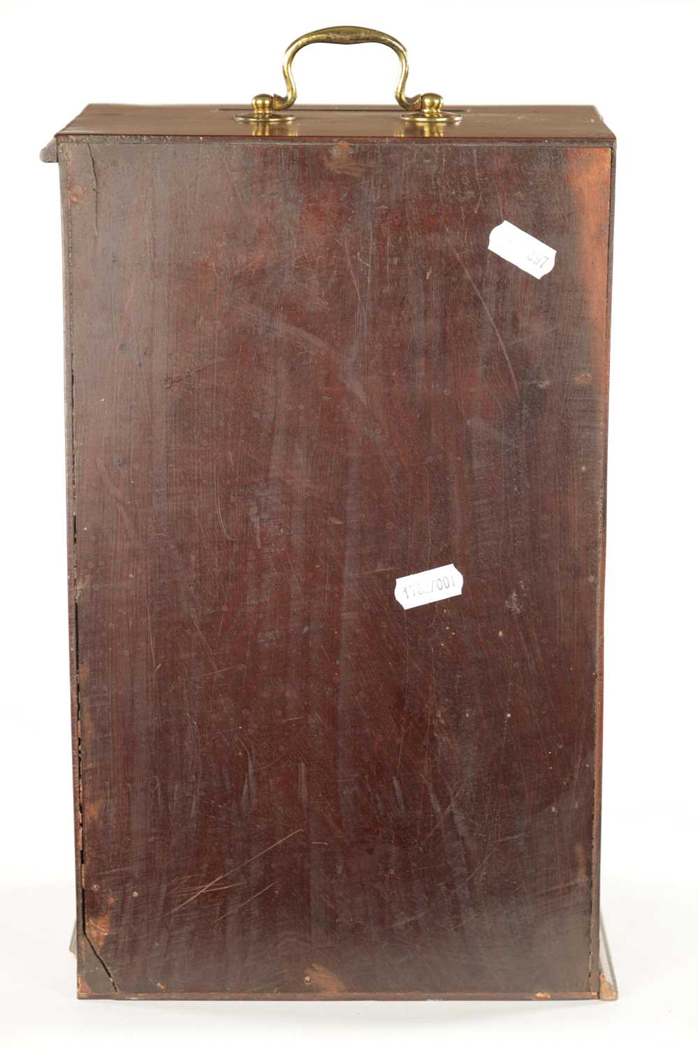 A GOOD GEORGE II MAHOGANY COUNTRY HOUSE CORRESPONDENCE / LETTER BOX - Image 6 of 7