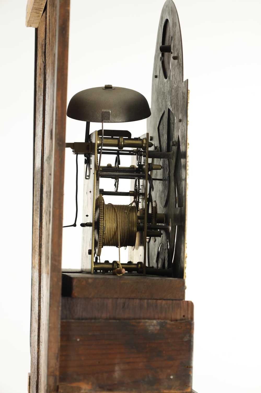 DOLLIF ROLLISSON, HALTON. A MID 18TH CENTURY OAK AND BURR WALNUT LONGCASE CLOCK - Image 5 of 6