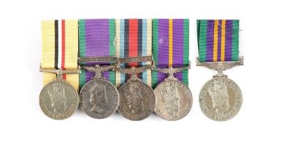 A GROUP OF FIVE CAMPAIGN MEDALS