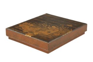 A FINE JAPANESE MEIJI PERIOD LACQUER WORK SUZURIBAKO (WRITING BOX)