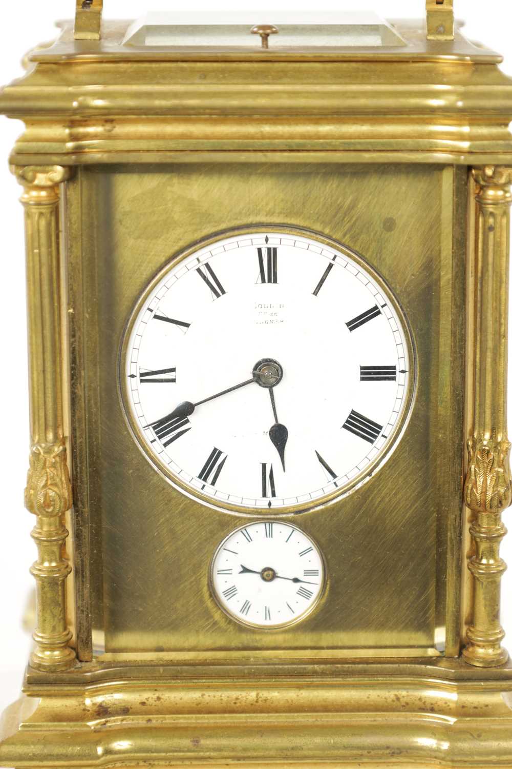 A LATE 19TH CENTURY GRAND SONNERIE REPEATING CARRIAGE CLOCK WITH ALAR - Image 3 of 8