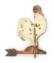 A LATE 19TH CENTURY PAINTED WEATHER VANE