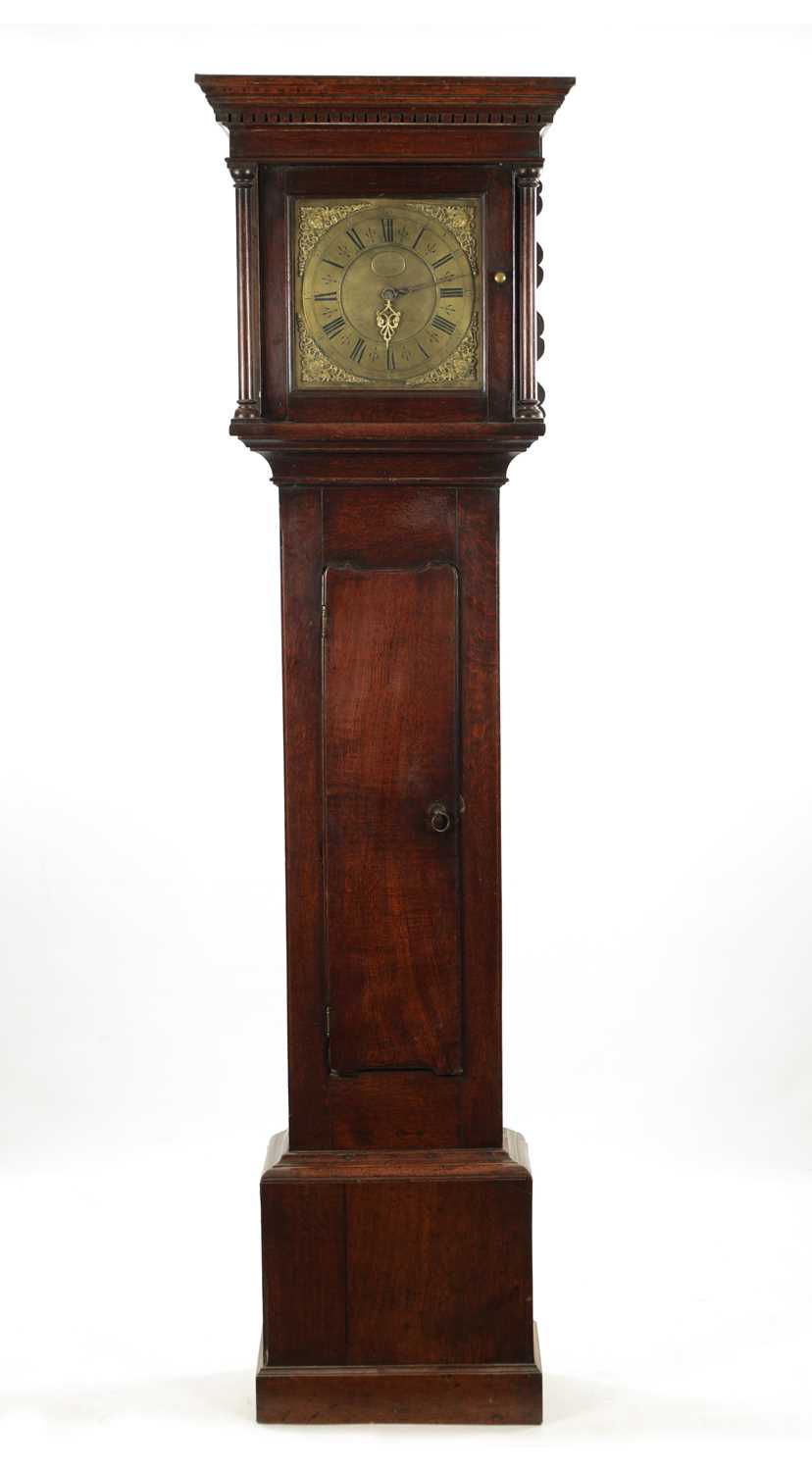 JOHN SATTERTHWAITE, ST BEES. A MID 18TH CENTURY OAK 30-HOUR LONGCASE CLOCK