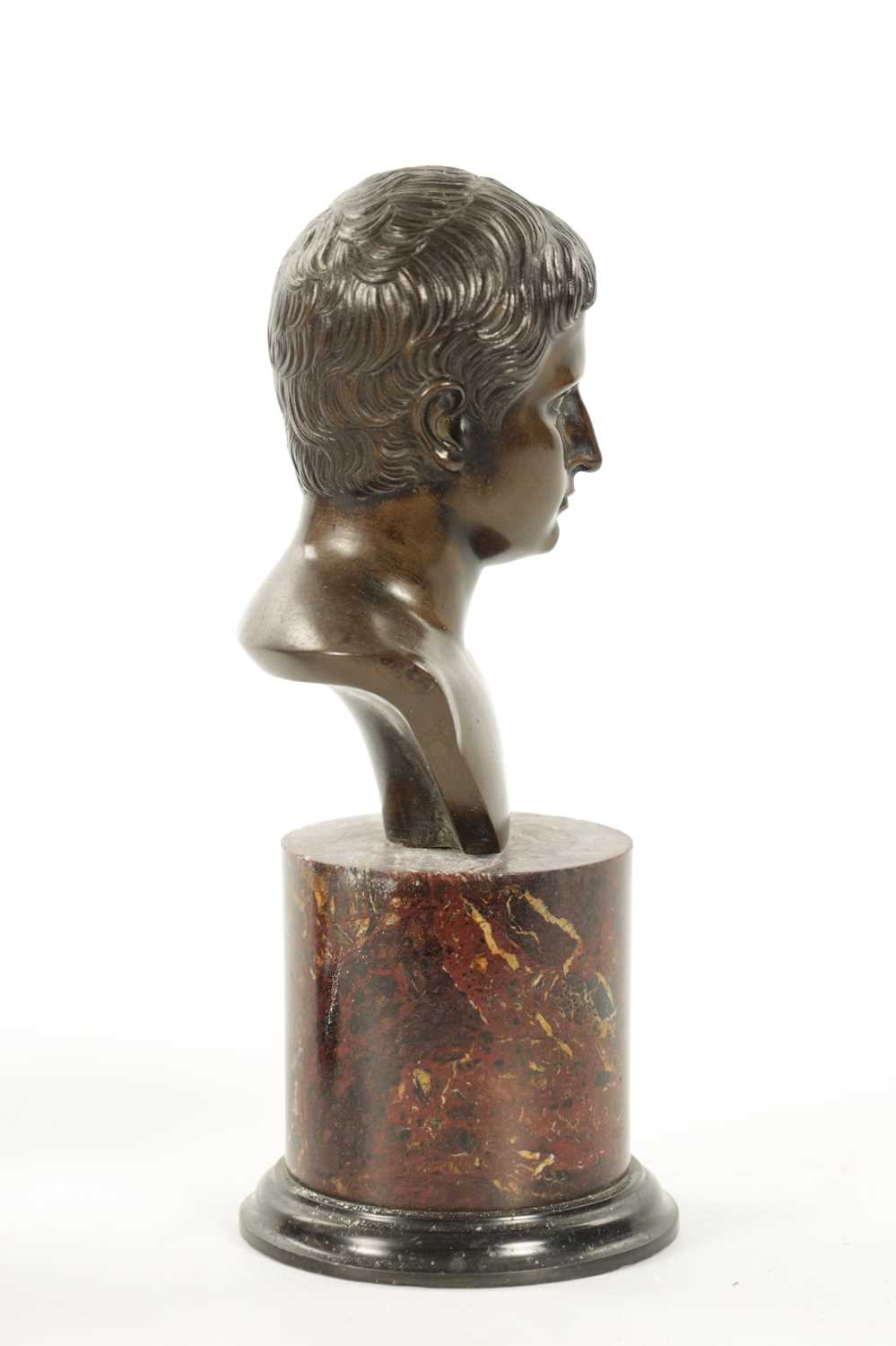 A 19TH CENTURY GRAND TOUR BRONZE BUST - Image 5 of 8