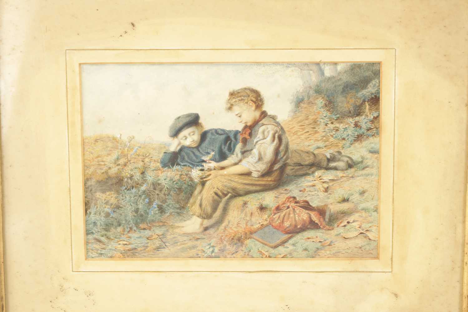 WILLIAM HUNT. A 19TH CENTURY WATERCOLOUR - Image 3 of 8