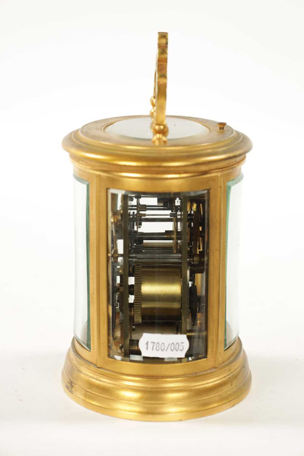 RICHARD ET CIE, PARIS. A LARGE LATE 19TH CENTURY FRENCH OVAL REPEATING CARRIAGE CLOCK - Image 8 of 9