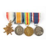 A GROUP OF FOUR WW1 MEDALS