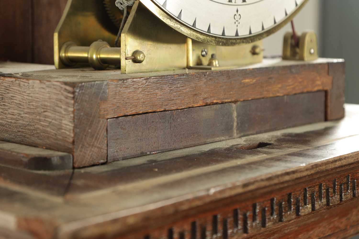 JONATHAN SHARP, CAMBRIDGE. AN UNUSUAL GEORGE III MONTH DURATION REGULATOR LONGCASE CLOCK - Image 8 of 12