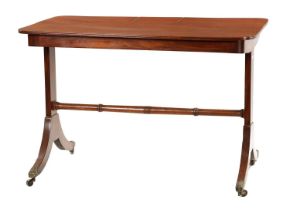 A LATE GEORGE III MAHOGANY WRITING TABLE ATTRIBUTED TO GILLOWS