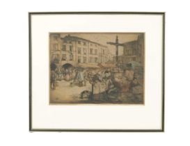 ARMAND COUSSENS, A LATE 19TH CENTURY ETCHING