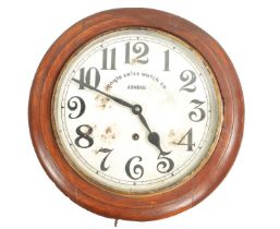 A 19TH-CENTURY SPRING-DRIVEN WALL CLOCK BY ANGLO SWISS WATCH CO. ADMIRAL