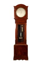 JOHN PICKFORD, LIVERPOOL. A 19TH CENTURY FLAME MAHOGANY REGULATOR LONGCASE CLOCK