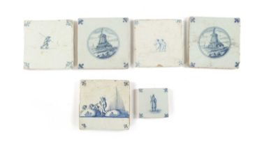 A COLLECTION OF 18TH CENTURY DELFT TILES