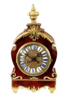 A 19TH CENTURY FRENCH TORTOISESHELL AND ORMOLU MOUNTED BRACKET CLOCK