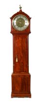 A REGENCY SCOTTISH FIGURED MAHOGANY LONGCASE CLOCK