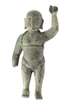 AN EARLY CHINESE MING BRONZE FIGURE