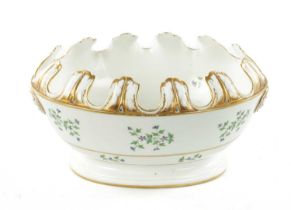 A LATE 18TH CENTURY DIHL & GUERHARD PORCELAIN SERVING BOWL