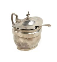 A GEORGE III SILVER MUSTARD POT