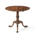 AN EARLY 19TH CENTURY MAHOGANY TILT TOP TABLE