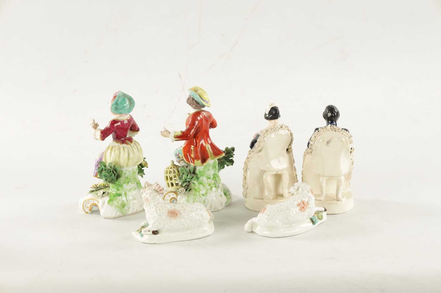 A COLLECTION OF 19TH CENTURY POTTERY FIGURES - Image 8 of 8