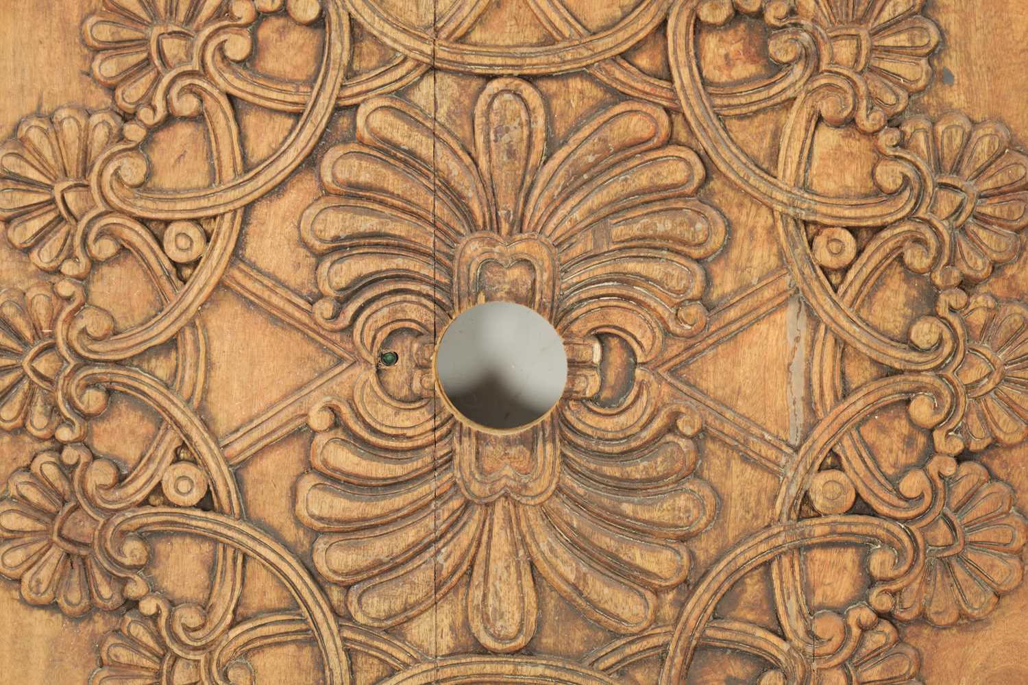 A SET OF TEN CARVED CEILING PANELS FROM 'GANESHI HOTEL LONDON' - Image 3 of 7