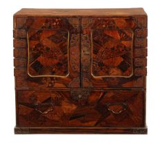 A JAPANESE MEIJI PERIOD INLAID COLLECTOR'S CABINET OF LARGE SIZE