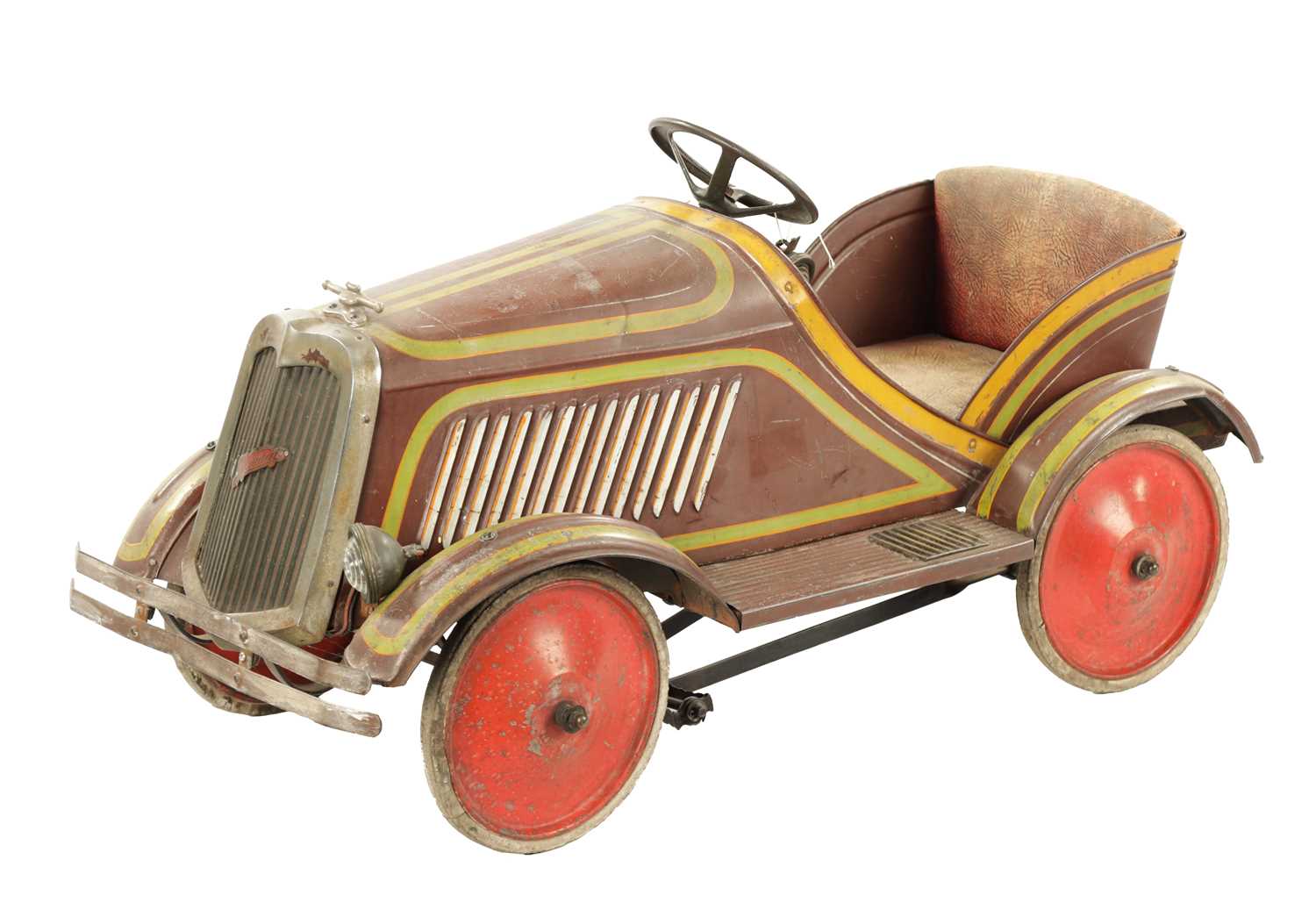 A RARE VINTAGE GERMAN CHILD’S ROADSTER PEDAL CAR CIRCA 1936