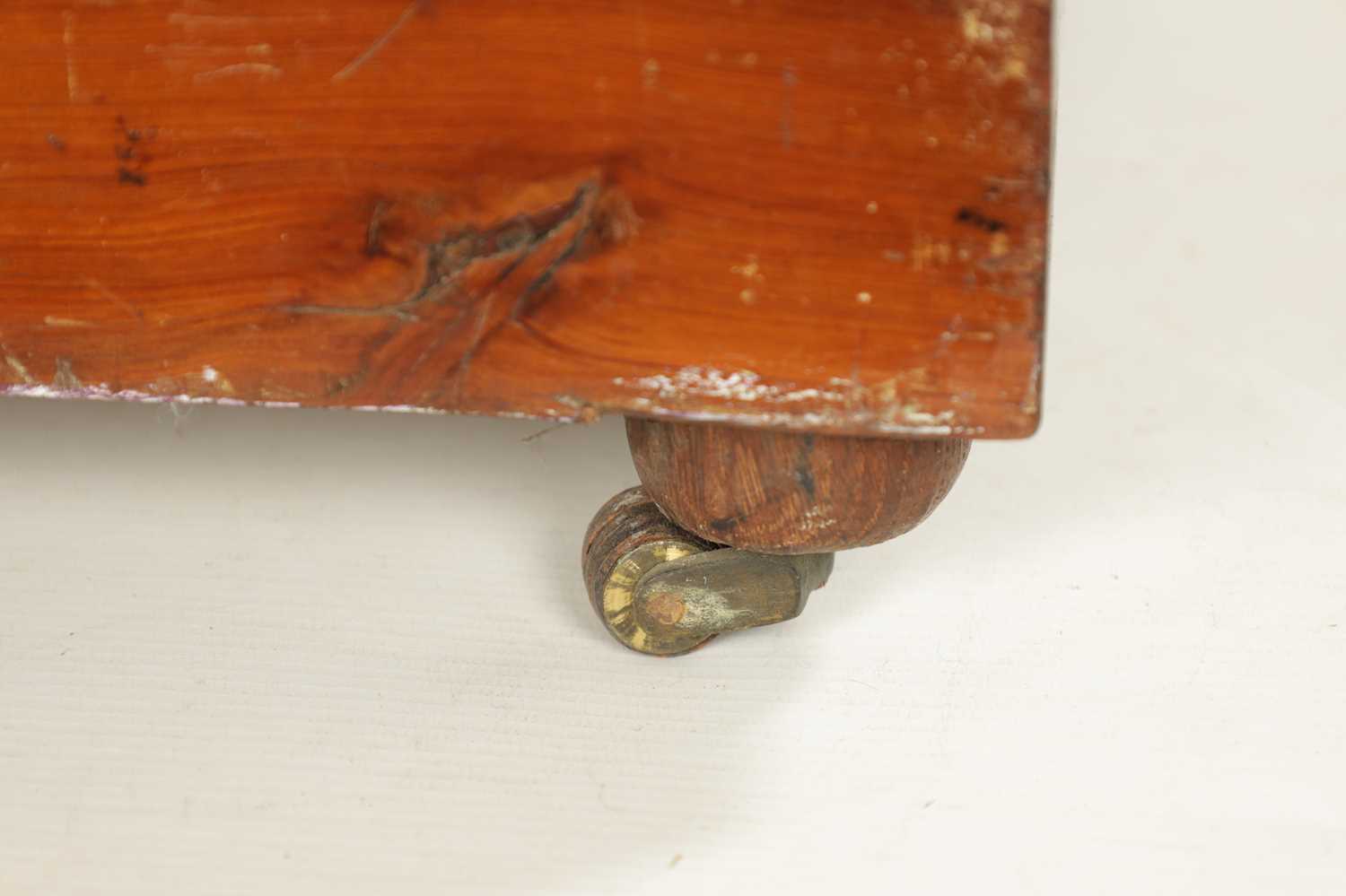AN 18TH CENTURY EMPIRE STYLE YEW-WOOD BEDSIDE CABINET - Image 9 of 9