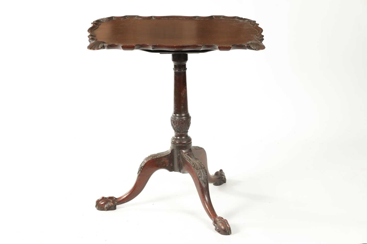 A 19TH CENTURY MAHOGANY TRIPOD TABLE IN THE GEORGE II STYLE - Image 2 of 9