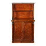 A REGENCY EGYPTIAN REVIVAL MAHOGANY CHIFFONIER OF SMALL SIZE