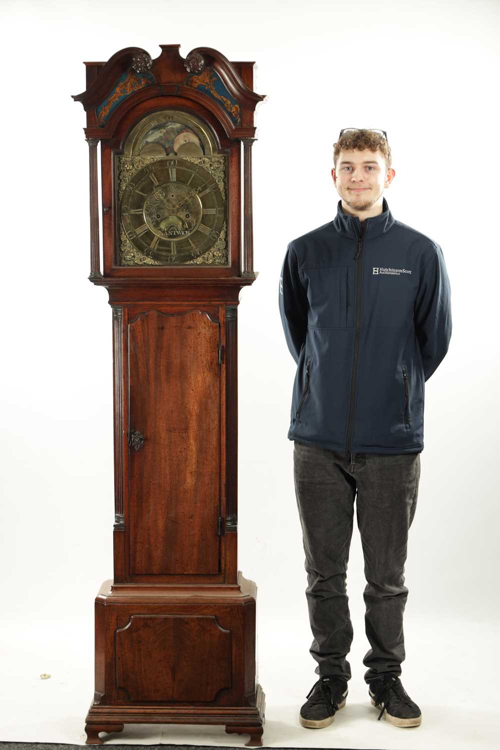 THOMAS BIRCHALL, NANTWICH. A GEORGE III EIGHT DAY LONGCASE CLOCK OF SMALL PROPORTIONS. - Image 2 of 7