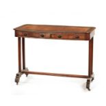 A RARE CANADIAN REGENCY PERIOD ASH AND COROMANDEL SIDE TABLE