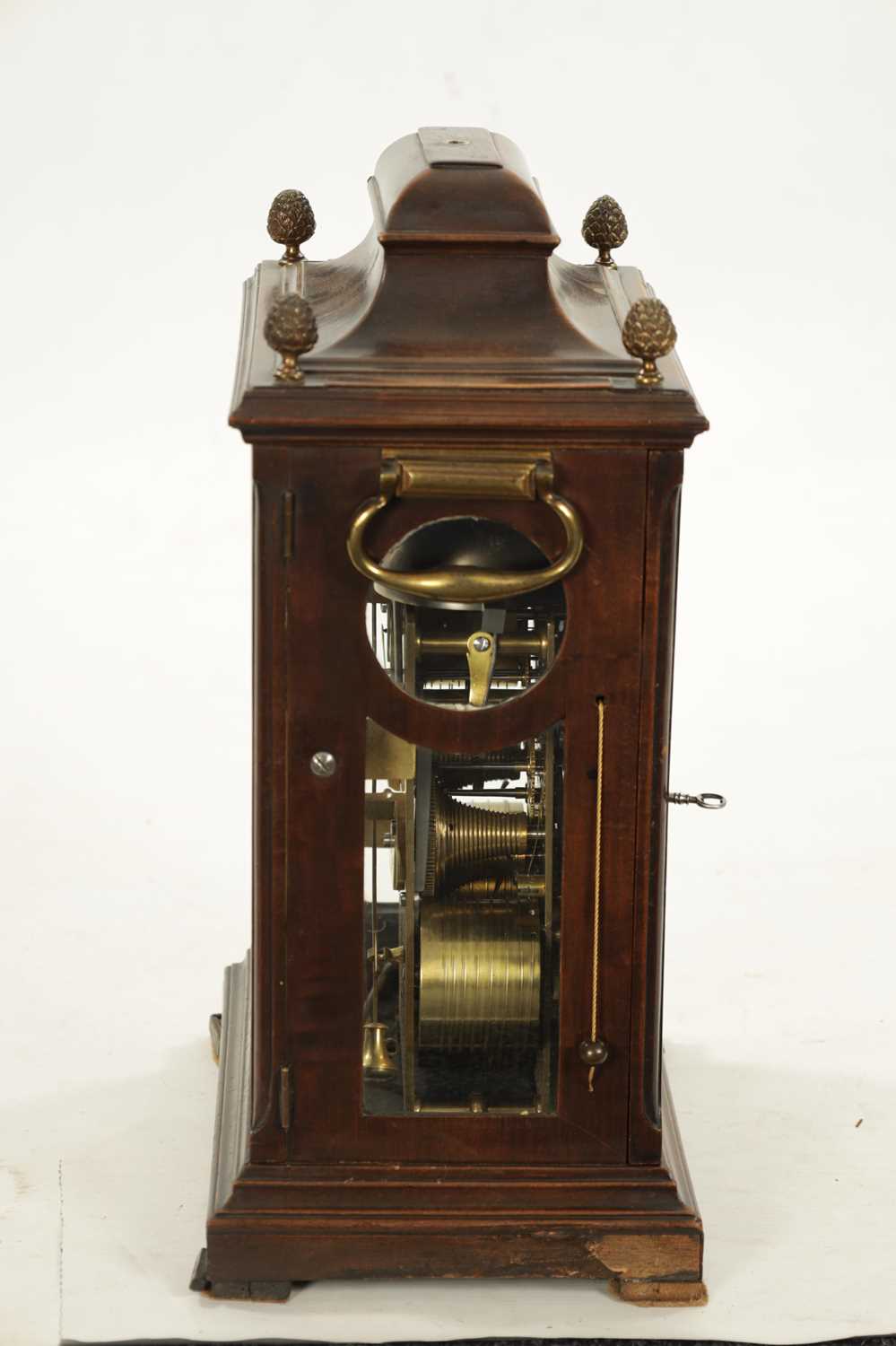 EARDLEY NORTON, LONDON. A GEORGE III MUSICAL VERGE BRACKET CLOCK - Image 9 of 19