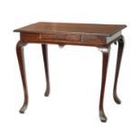 A GEORGE I WALNUT SILVER TABLE