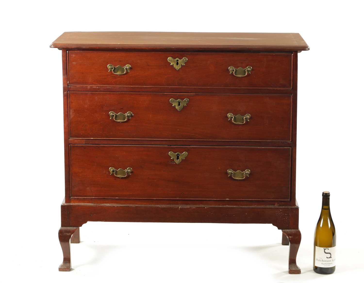 AN UNUSUAL AND RARE EARLY 18TH CENTURY RED WALNUT CHEST ON STAND POSSIBLY AMERICAN - Image 4 of 7