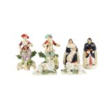 A COLLECTION OF 19TH CENTURY POTTERY FIGURES